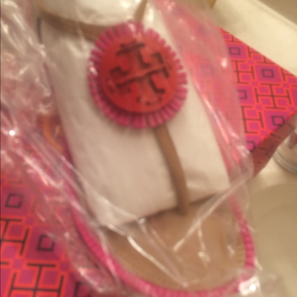 Tory Burch Sahara pink tan thong sandal new 7